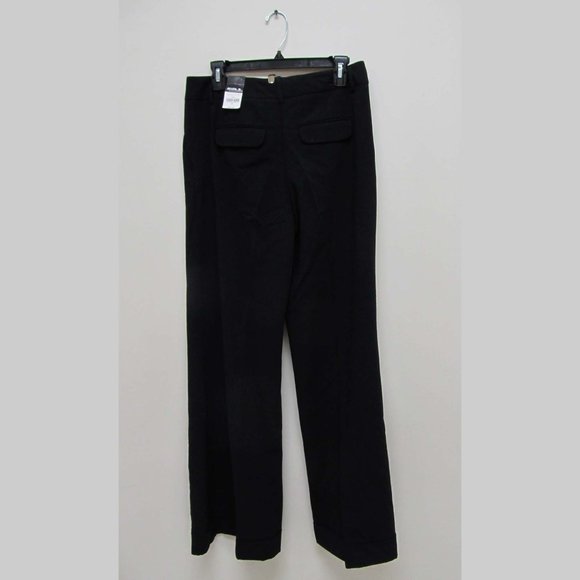 Allen B. Black Suspender Flare Leg Cuffed Pants - Picture 3 of 7